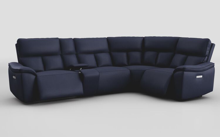 Pianello 3 Corner 1 Power Recliner Sofa with Console & Power Head Tilt | Pianello Sofa Range | ScS