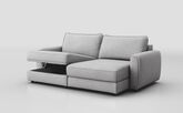 Lago 3 Seater Sofa with Right Hand Facing Sliding Seat & Left Hand Facing Storage Lounger