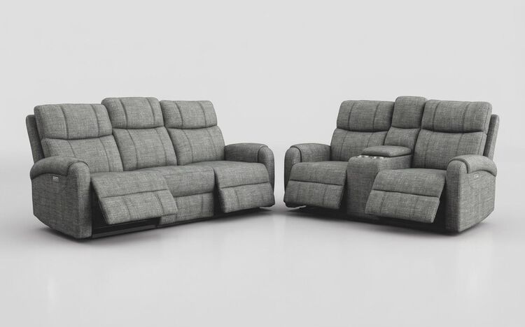 Calisese 3 Seater Power Recliner Sofa & 2 Seater Power Recliner Sofa with Console | Calisese Sofa Range | ScS