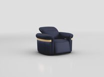 Voltana Power Recliner Chair with Manual Head Tilt, LED Lights & Gold Trim | Voltana Sofa Range | ScS