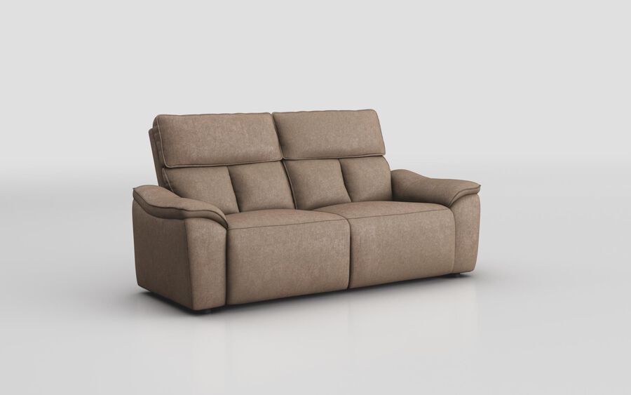 4 Cream Fabric Pianello 3 Seater Sofa