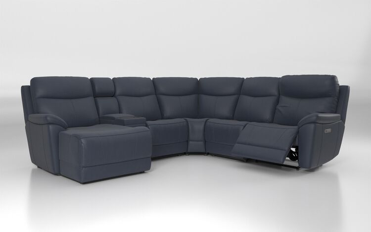 Eldwick 3 Corner 3 Right Hand Facing Power Left Hand Facing Console & Chaise Sofa with Head Tilt | Eldwick Sofa Range | ScS