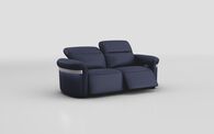 Voltana 3 Seater Power Recliner Sofa with Manual Head Tilt, LED Lights & Silver Trim | Voltana Sofa Range | ScS