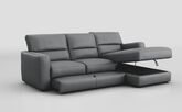 Tredozio 4 Seater Sofa with Sliding Footrest & Right Hand Facing Storage Lounger