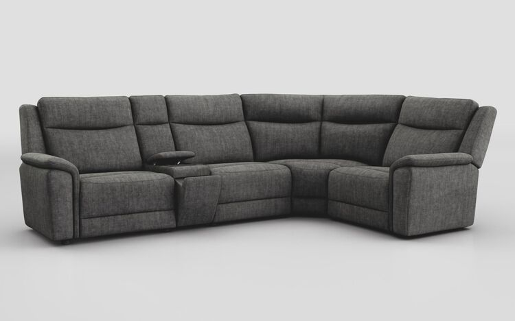 Savio 3 Corner 1 Sofa with Media Console & Silver Charging Pad | Savio Sofa Range | ScS