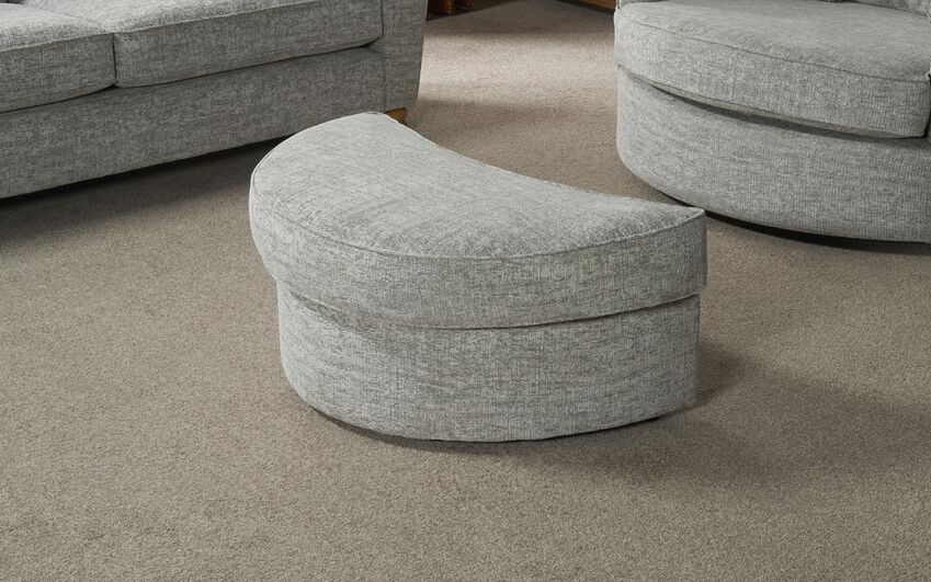 Aurora Fabric Large Twister Footstool