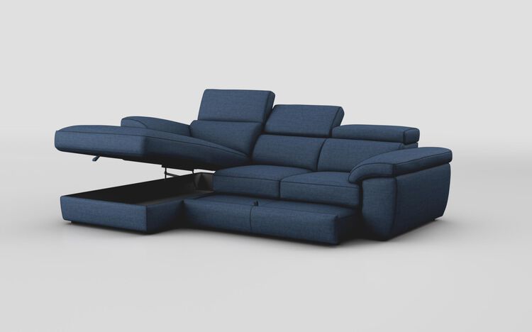 Bagnara 3 Seater Sofa with Left Hand Facing Lounger, Sliding Footrest & Manual Head Tilt | Bagnara Sofa Range | ScS