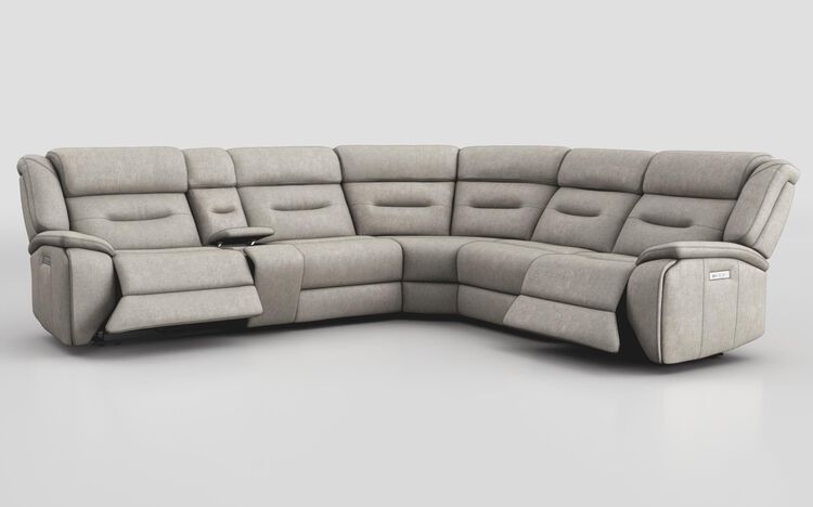 Massari 3 Corner 3 Power Recliner Sofa with Console & Power Head Tilt | Massari Sofa Range | ScS