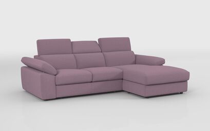 Quercioli 3 Seater Sofa with Sliding Footrest & Right Hand Facing Storage Lounger | Quercioli Sofa Range | ScS