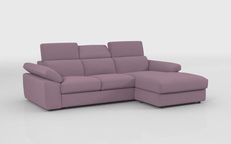 Quercioli 3 Seater Sofa with Sliding Footrest & Right Hand Facing Storage Lounger | Quercioli Sofa Range | ScS