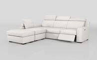 Crostolo 1 Corner 3 Right Hand Facing Power Recliner and Left Hand Facing Chaise Sofa with Ottoman | Crostolo Sofa Range | ScS