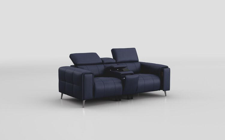 Casetti 2 Seater Sofa with Console & Manual Head Tilt | Casetti Sofa Range | ScS