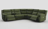 Villa 3 Corner 3 Power Recliner Sofa with Console & Cup Holders