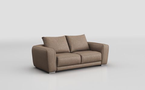Brown Fabric Marzeno 3 Seater Sofa