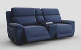 Montefiorino 3 Seater Power Recliner Sofa with Power Head Tilt, Lumbar & Media Console