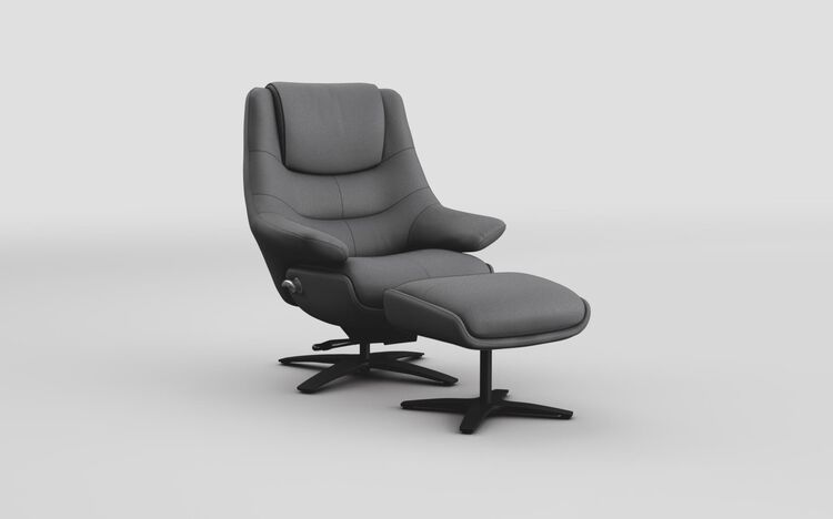 Mirandola Swivel Manual Recliner Chair & Swivel Footstool | Mirandola Sofa Range | ScS
