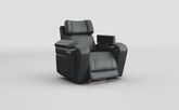Adstock Power Recliner Chair with Power Head Tilt, Lumbar, Massage, Audio, Heat & LED Lights