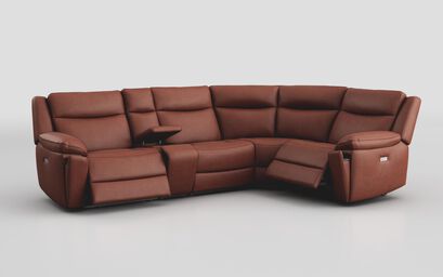 Villa 3 Corner 1 Power Recliner Sofa with Console | Villa Sofa Range | ScS