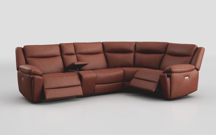 Villa 3 Corner 1 Power Recliner Sofa with Console | Villa Sofa Range | ScS