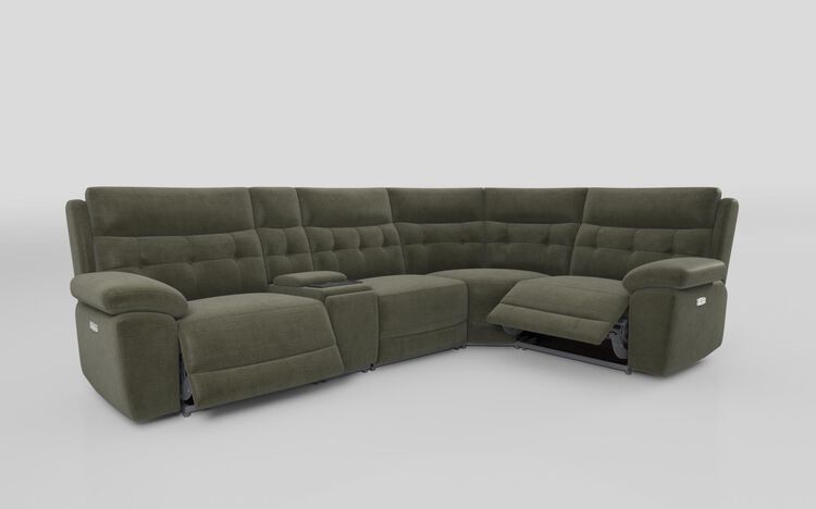 Belford 3 Corner 1 Power Recliner Sofa with Media Console | Belford Sofa Range | ScS