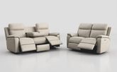 Calboli 3 Seater Power, Head Tilt, Lumbar, Drawer & Table & 2 Seater Power, Head Tilt & Lumbar