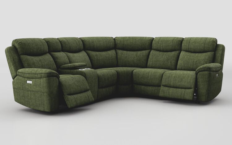 Tiglio 2 Corner 2 Power Recliner Sofa with Left Hand Facing Console | Tiglio Sofa Range | ScS