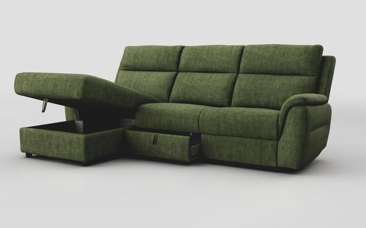 Sogliano 3 Seater Sofa With Drawer & Left Hand Facing Storage Chaise | Sogliano Sofa Range | ScS