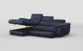 Bagnara 3 Seater Sofa with Left Hand Facing Lounger, Sliding Footrest & Manual Head Tilt