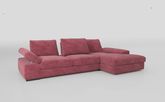 Savazza 4 Seater Sofa with Adjustable Back Rest Right Hand Facing Lounger