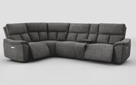 Pianello 1 Corner 3 Power Recliner Sofa with Console & Power Head Tilt | Pianello Sofa Range | ScS