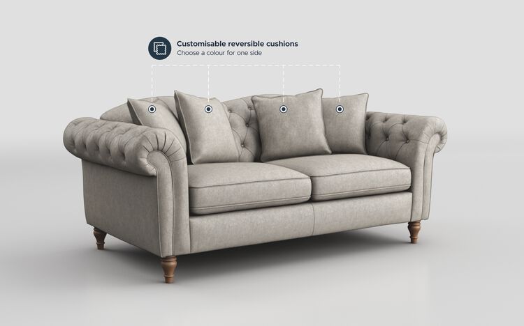 Regina Fabric 3 Seater Sofa | Regina Sofa Range | ScS