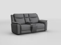 Savio 2 Seater Sofa with Media Console & Black Charging Pad | Savio Sofa Range | ScS