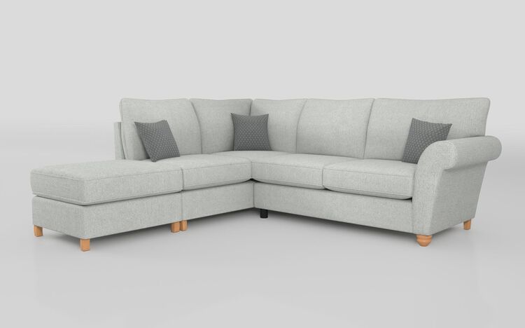 Aurora Fabric 1 Corner 2 Left Hand Facing Chaise Standard Back Sofa | Aurora Sofa Range | ScS