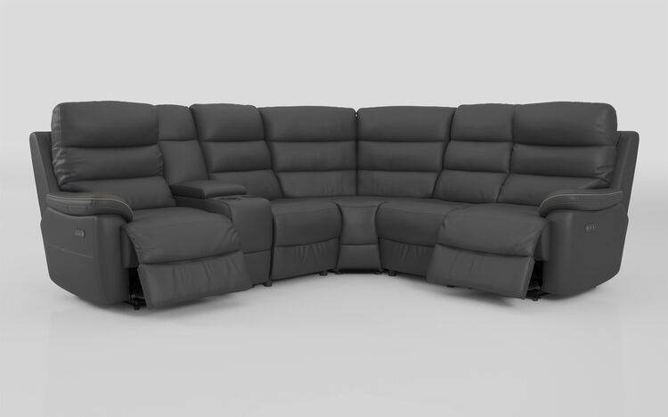 Ossett 2 Corner 2 Power Sofa with Left Hand Facing Console & Head Tilt | Ossett Sofa Range | ScS