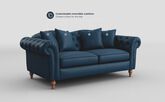 Regina Leather 3 Seater Sofa