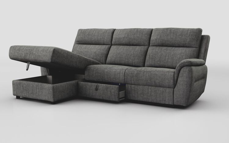Sogliano 3 Seater Sofa With Drawer & Left Hand Facing Storage Chaise | Sogliano Sofa Range | ScS