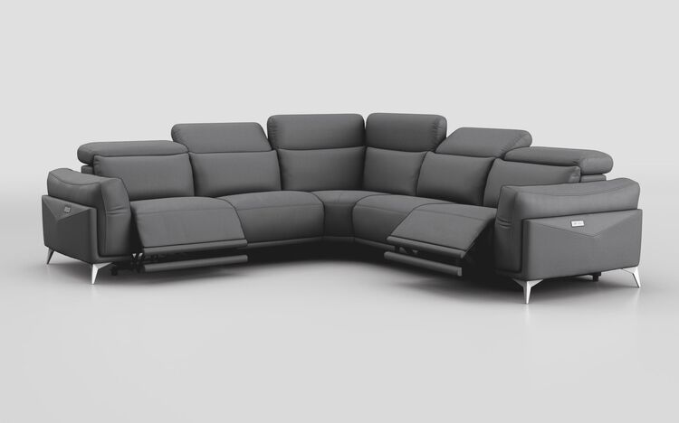 Gattolino 2 Corner 2 Power Sofa with Manual Head Tilt | Gattolino Sofa Range | ScS
