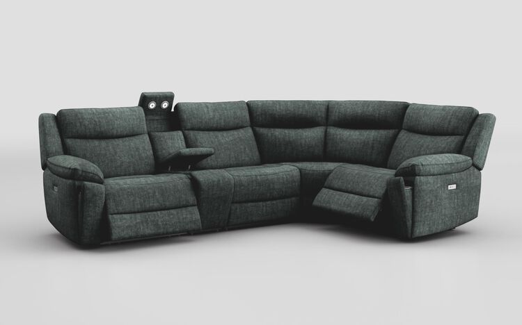 Villa 3 Corner 1 Power Recliner Sofa & Console with Lights | Villa Sofa Range | ScS