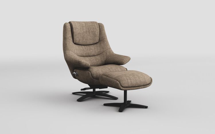 Mirandola Swivel Manual Recliner Chair & Swivel Footstool | Mirandola Sofa Range | ScS