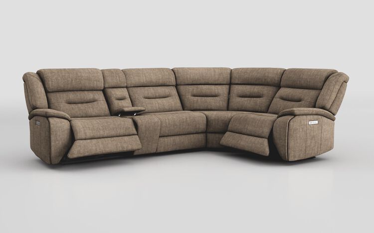 Massari 3 Corner 1 Power Recliner Sofa with Console & Power Head Tilt | Massari Sofa Range | ScS