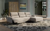 Poggio 3 Seater Power Recliner Right Hand Facing Sliding Chaise with Power Head Tilt | Poggio Sofa Range | ScS