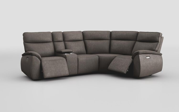 Solara 2 Corner 1 Power with Regular Storage Console | Solara Sofa Range | ScS