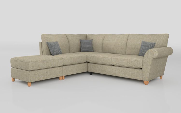 Aurora Fabric 1 Corner 2 Left Hand Facing Chaise Standard Back Sofa | Aurora Sofa Range | ScS