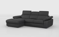 Quercioli 3 Seater Sofa with Sliding Footrest & Left Hand Facing Storage Lounger | Quercioli Sofa Range | ScS
