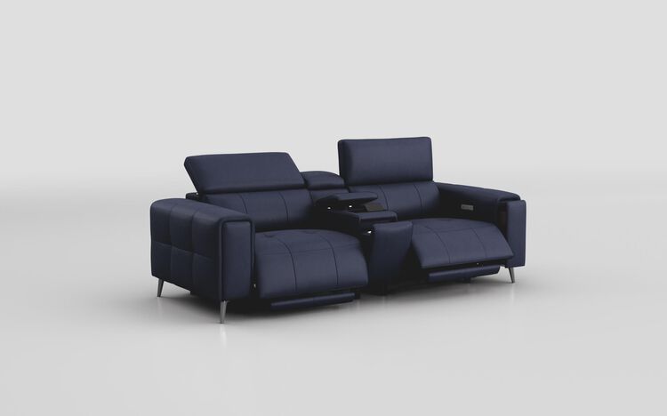 Casetti 3 Seater Power Recliner Sofa with Console & Power Head Tilt | Casetti Sofa Range | ScS