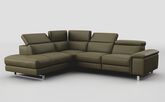 Viserba 2 Corner 3 Sofa with Left Hand Facing Chaise & Manual Head Tilt
