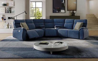 Solara 2 Corner 2 Power Recliner with Double Storage Consoles | Solara Sofa Range | ScS