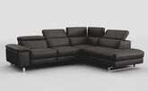 Viserba 3 Corner 2 Sofa with Right Hand Facing Chaise & Manual Head Tilt