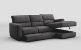 Tredozio 4 Seater Sofa with Sliding Footrest & Right Hand Facing Storage Lounger