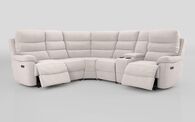 Ossett 2 Corner 2 Power Sofa with Right Hand Facing Console & Head Tilt | Ossett Sofa Range | ScS